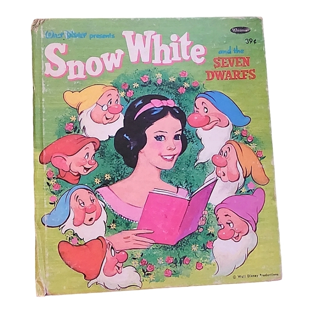 💕Vintage 1957 Snow White and the Seven Dwarfs Tell-A-Tale Book